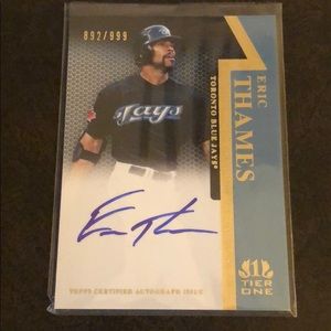 Eric Thames Autographed Card